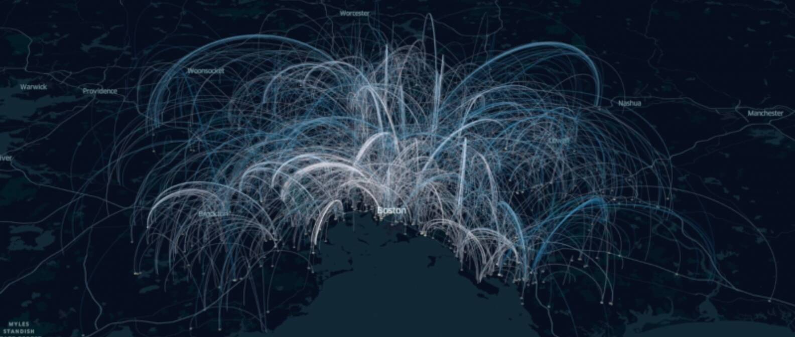 Time lapsed Traffic Data Illuminates US Cities 13